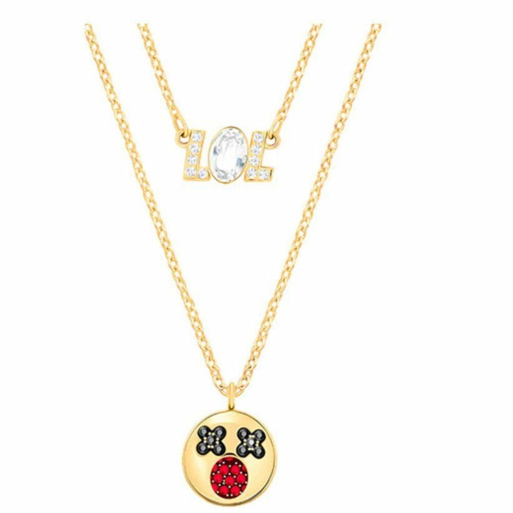 Swarovski Humorist LOL Emoji Necklace
